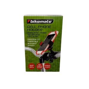 Bikemate Cell Phone Holder Universal Fit Bicycle Handlebar Mount 360 Degree